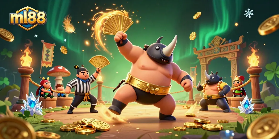 Spin and win large at ml88 with a fierce rhino beetle champion in an exciting casino battle.