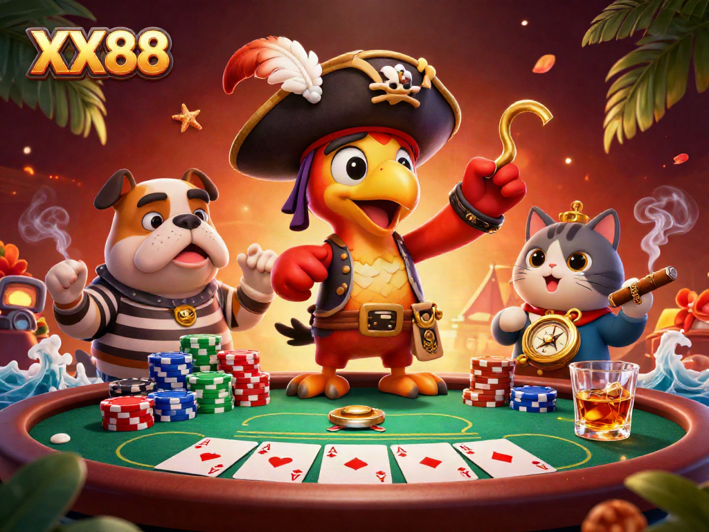 Experience thrilling gameplay at XX88 with poker action and vibrant casino atmosphere.