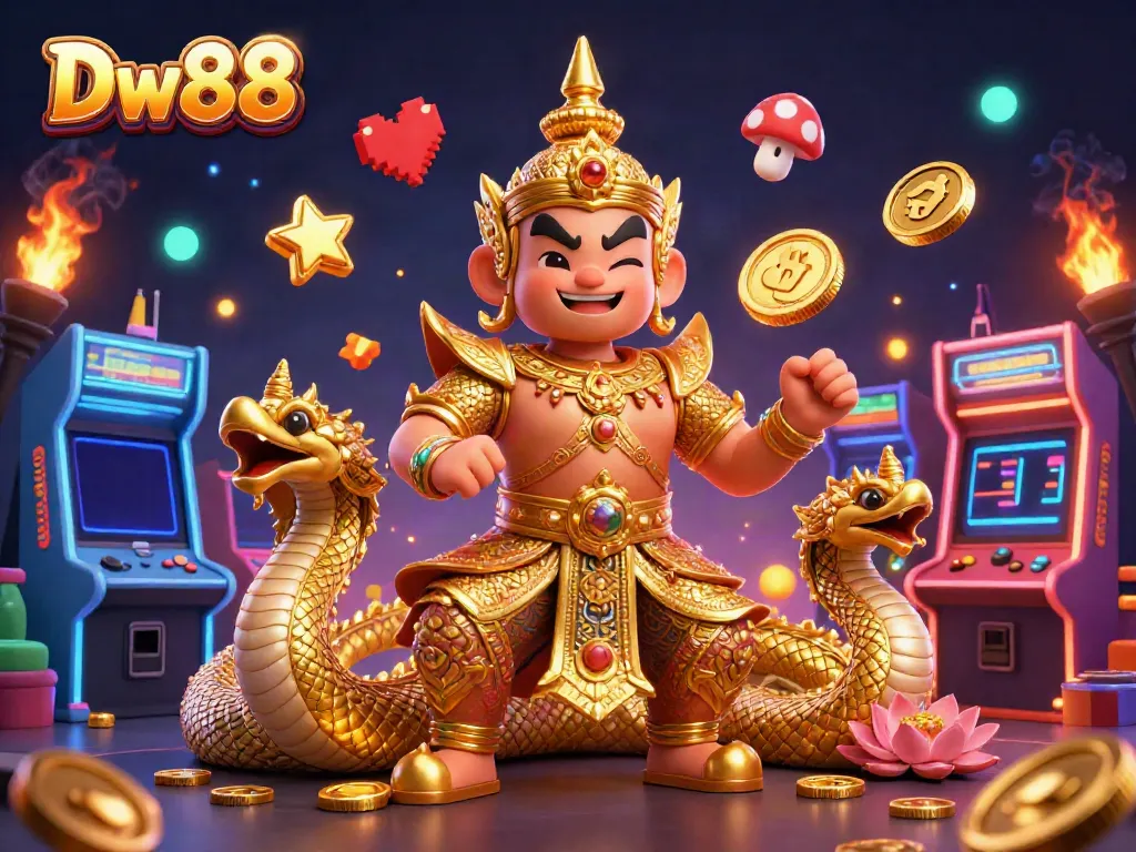 Engage in thrilling moments at Dw88 with vibrant gaming elements and captivating characters.