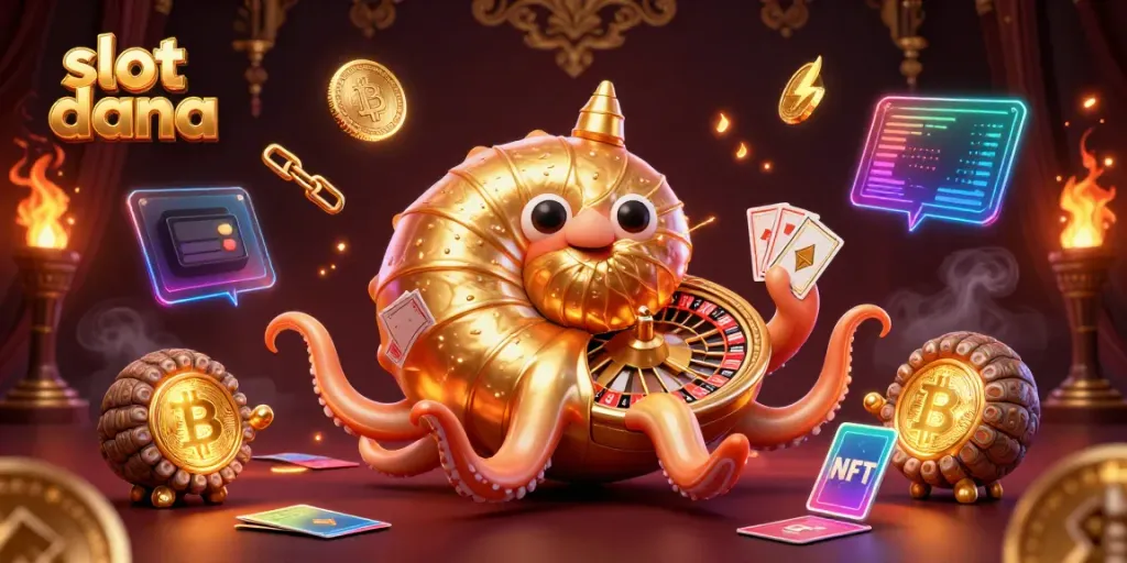 Experience the thrill of slot dana with 3D cartoon characters and vibrant gambling elements.