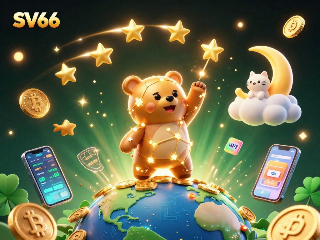 Engage with SV66 through thrilling casino experiences as the constellation bear scoops coins.