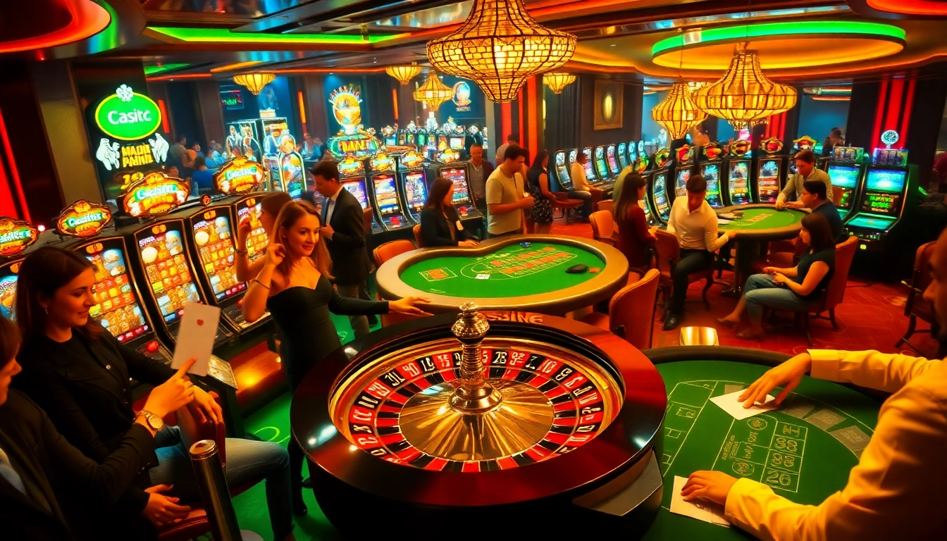 Experience the excitement of casino action featuring the dynamic gambling environment of https://sv88s.pro with roulette, poker chips, and engaged players.