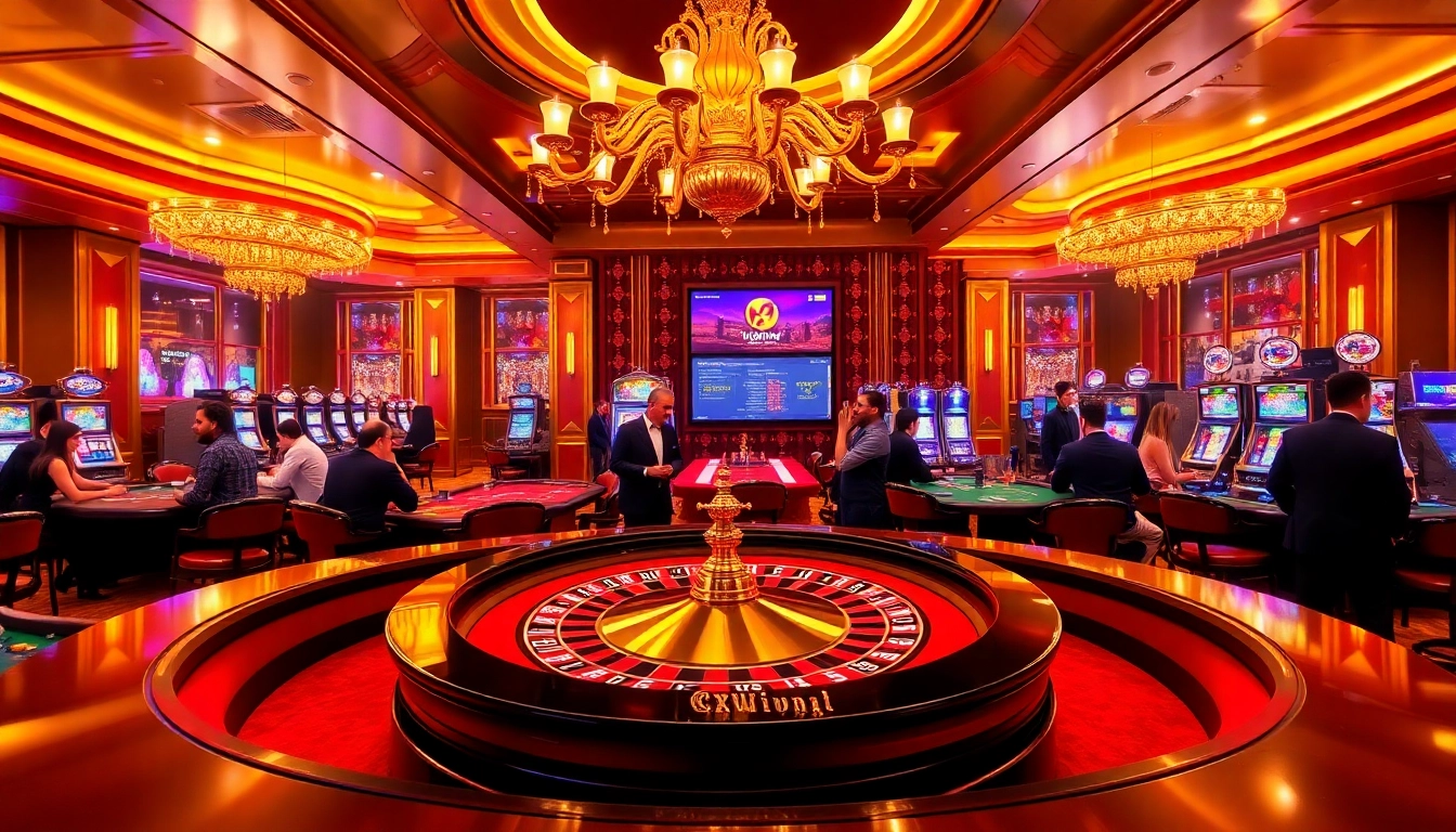 Kuwin players enjoying a thrilling casino experience with vibrant tables and interactive games.