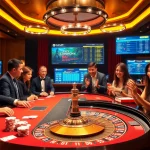 Players enjoying the excitement at c54.gb.net with vibrant casino tables and thrilling games.