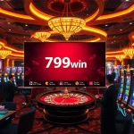 789win users enjoying an exciting online casino experience filled with poker chips and roulette wheels.