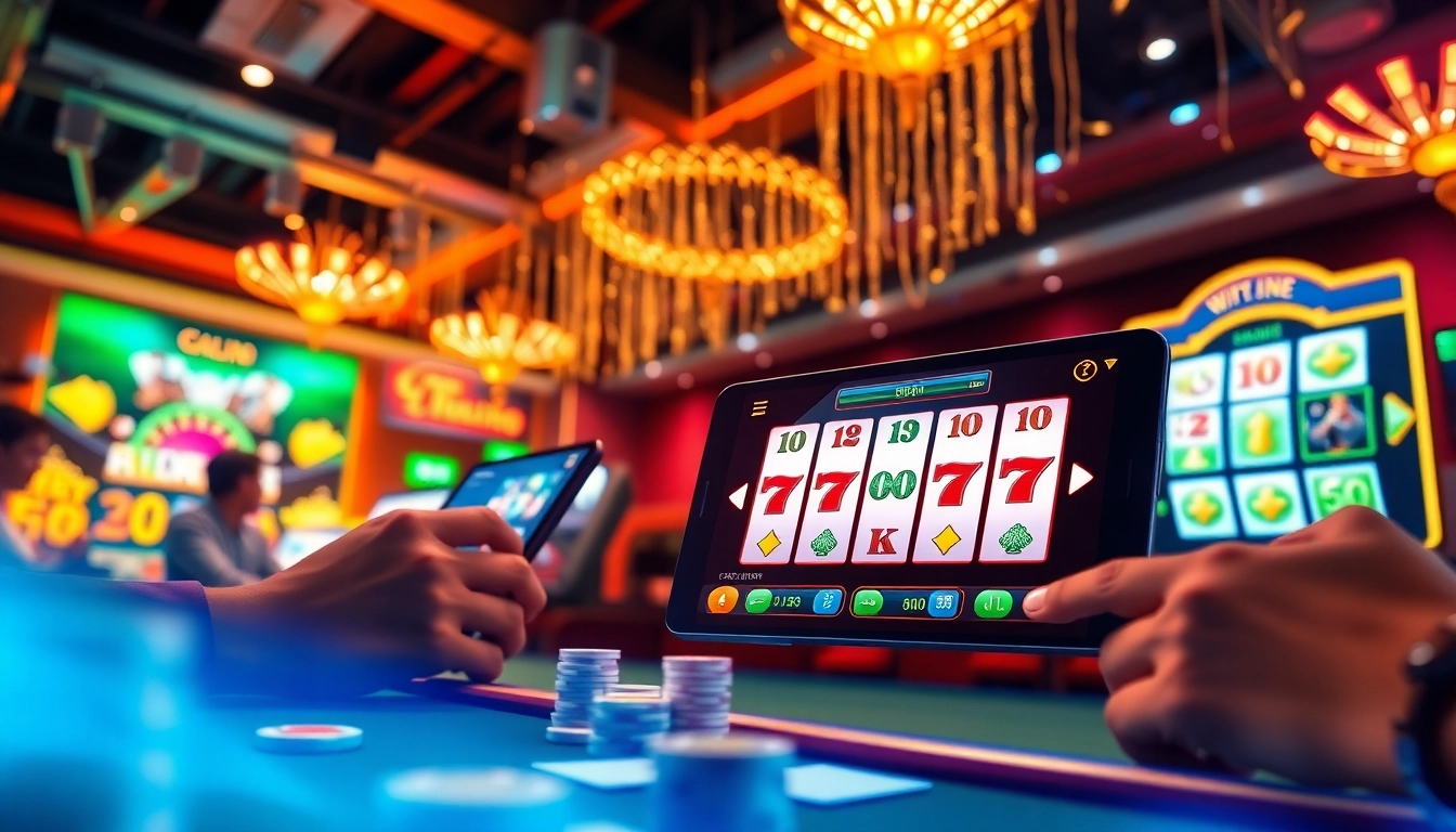 Experience the thrilling world of online gaming at winvn88.live with vibrant casino visuals.