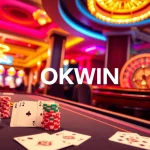 Experience the thrill of OKWIN casino gaming with exciting poker and roulette action.