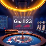 Engaging sports betting action on Goal123's luxurious online gambling platform.