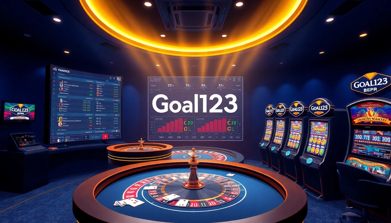 Engaging sports betting action on Goal123's luxurious online gambling platform.