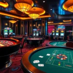 Experience the thrilling lc88 game atmosphere with vibrant casino elements and engaging players.