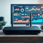 Optimize your online security with the best vpn router uk showcasing a modern home and stylish tech setup.