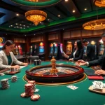 Engaging TR88 trang chủ casino scene with live dealers and vibrant gaming elements.