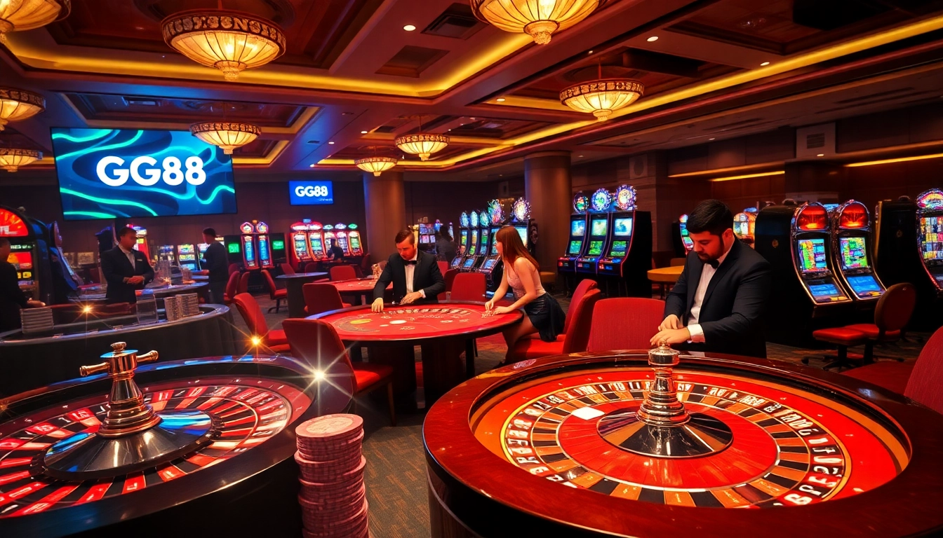 Players enjoying exciting gaming experiences on GG88's casino platform.
