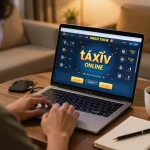 Engaging in tài xỉu online gameplay on a laptop in a cozy home setup with strategy notes.