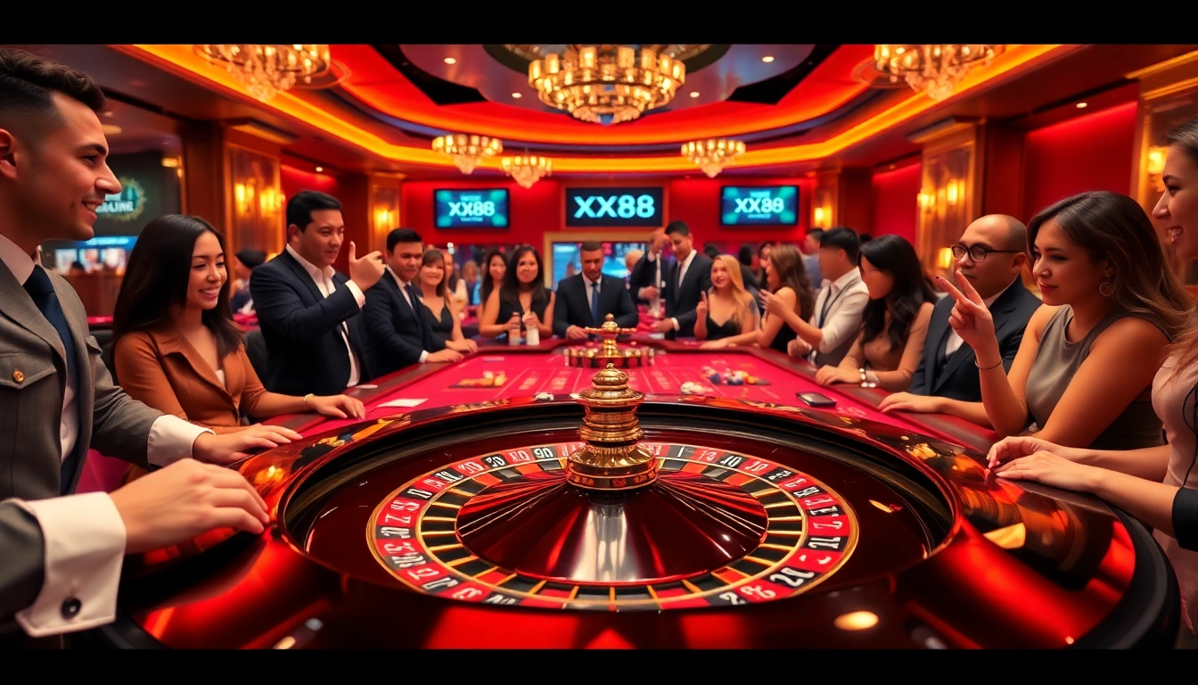 Experience thrilling gameplay at XX88’s luxurious casino tables filled with excitement.