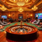 Experience the excitement of gambling with nbet.ru.com featuring a luxurious poker scene.