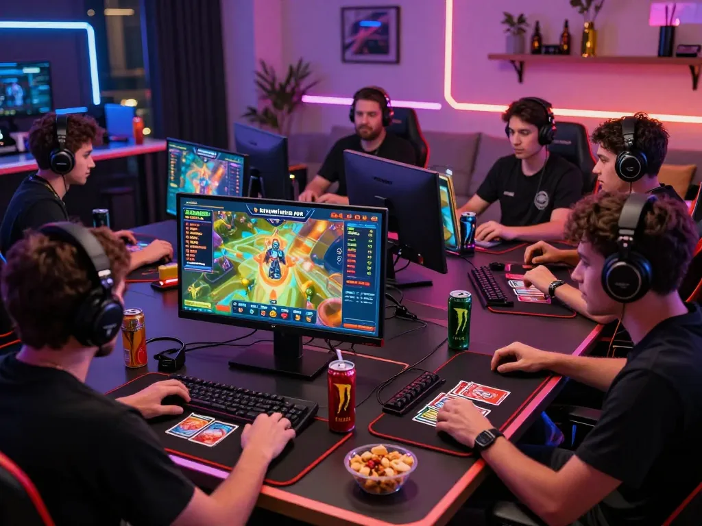 Dynamic online gaming experience on bomwin platform with players engaged and vibrant atmosphere