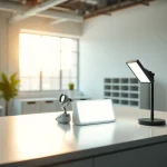 Showcase of the goodlite lighting setup in a sleek studio environment, emphasizing professional design.