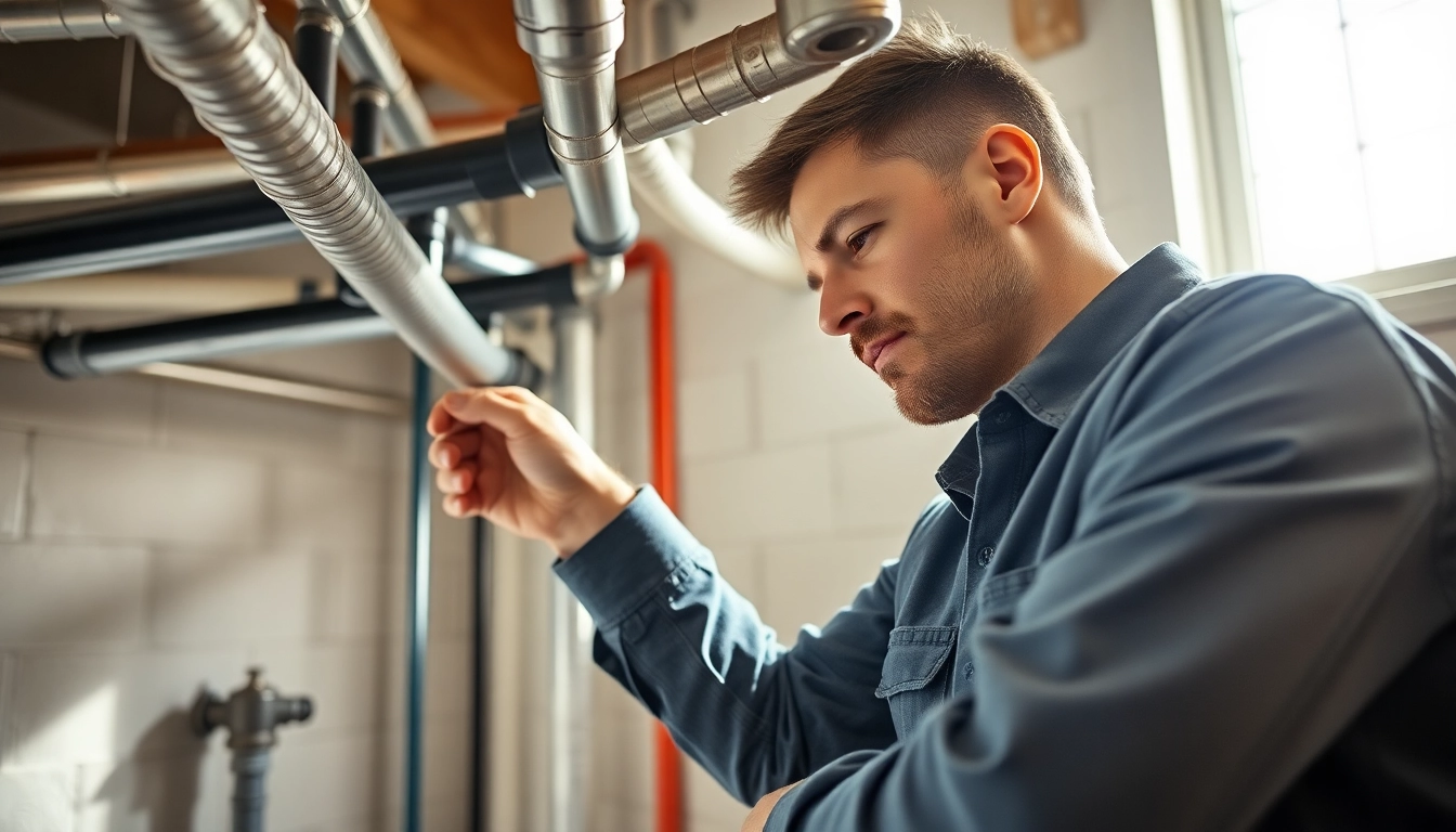 Learn about whole house repiping services Tampa from a professional plumbing technician inspecting pipes.