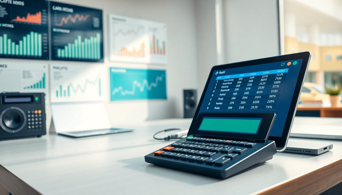A focus on innovative Betting Tools and Calculators on a sleek workstation.