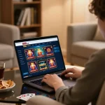 Engaging with the 888vnd online casino platform in a comfortable home setting