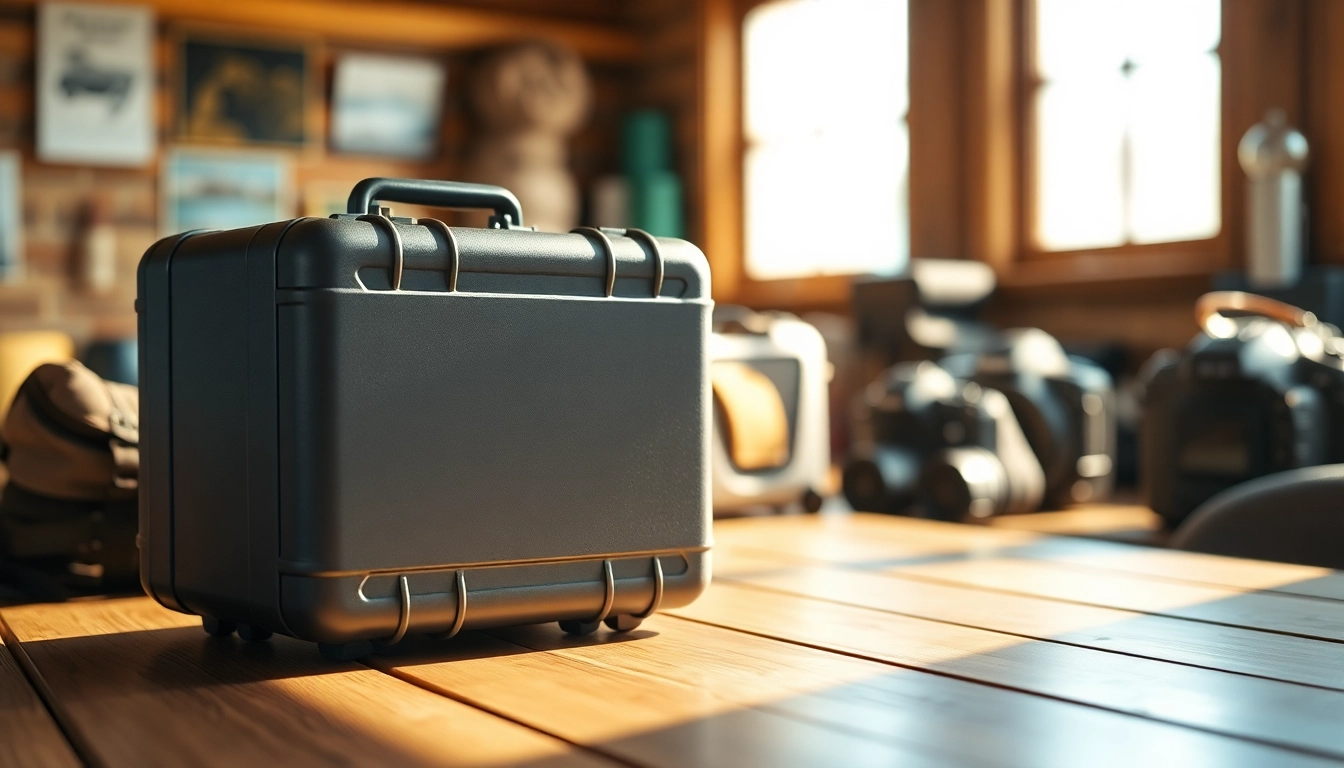 Protect your essentials with a durable hard case offering reliable safety during travel.