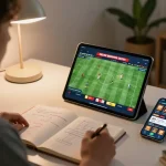 Engage with FABET's live betting experience showcased through an online setup highlighting user interactions.