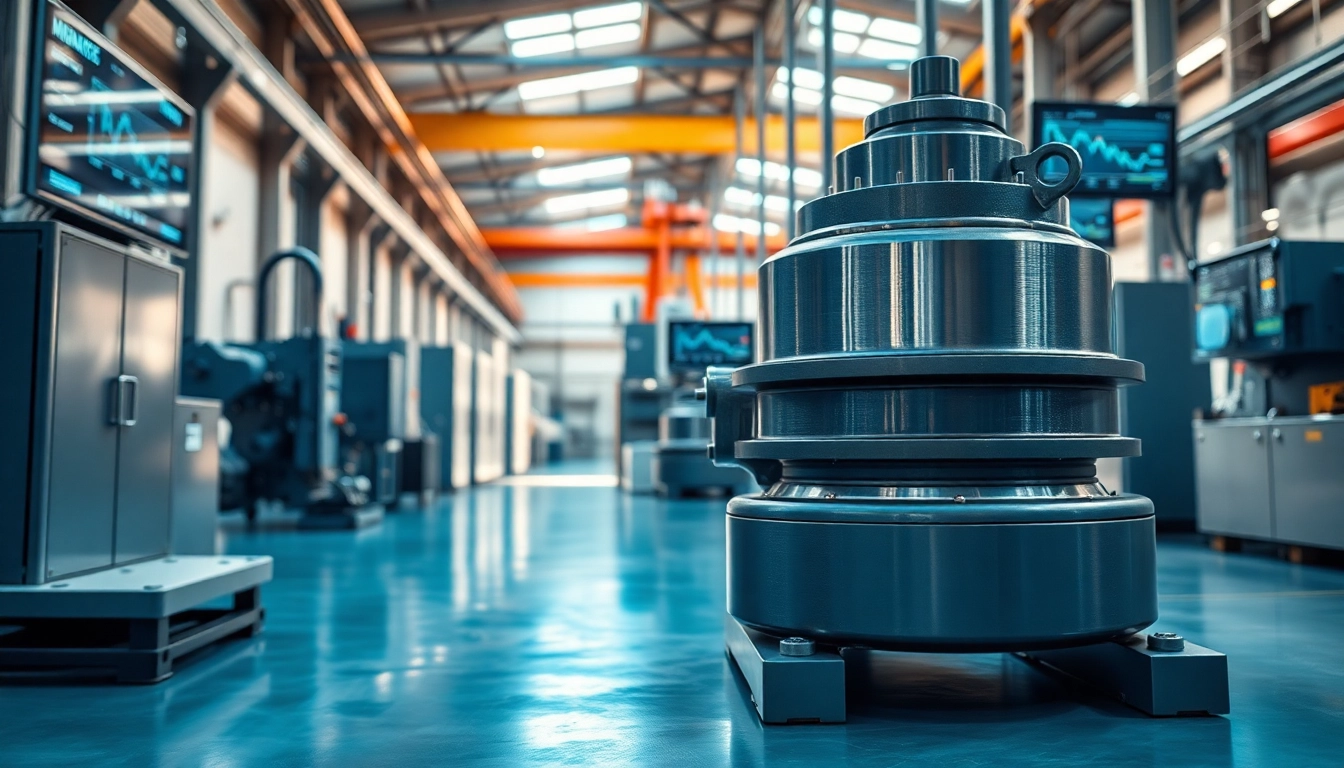 Vibration Control system showcased in a modern industrial environment with advanced machinery.