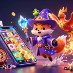 Win big with slot games at uk88, featuring a wizard, phoenix, and enchanted elements.