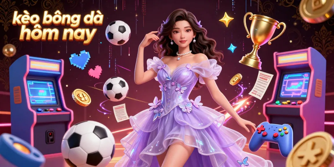 Engage with kèo bóng đá hôm nay using sports betting elements in a vibrant 3D scene full of action.