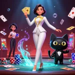 Join the excitement at Fly88 with a glamorous dealer and playful elements for an exhilarating casino experience.