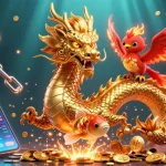 Experience thrilling games at HD88 Casino with vibrant characters in a dynamic 3D illustration.
