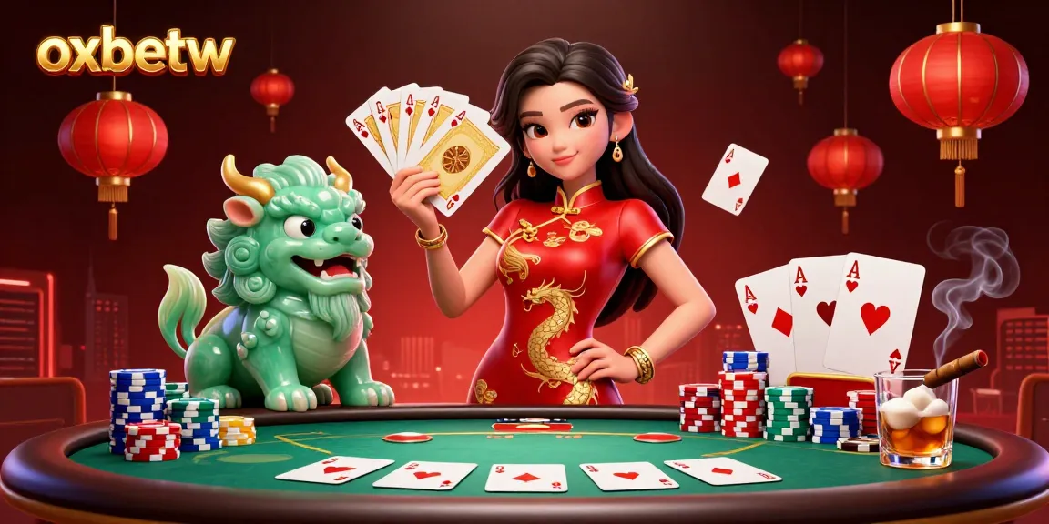Experience the excitement of oxbetw as you engage with a vibrant poker scene filled with rich details.