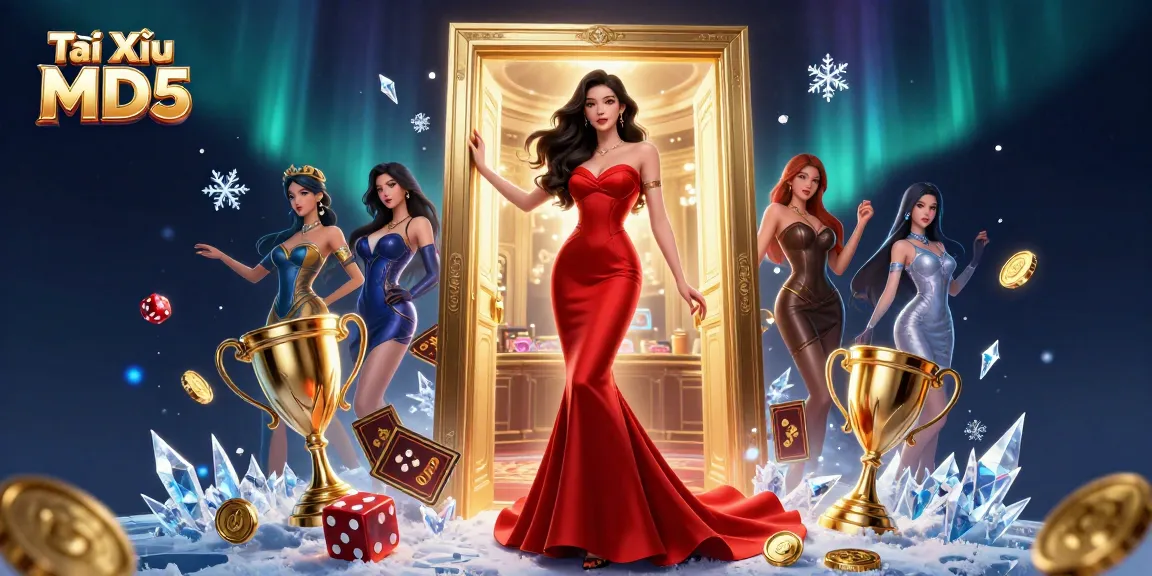 Engage in thrilling Tài Xỉu MD5 action with dynamic dice and glamorous casino surroundings.