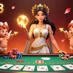 Lode88 enhances the online gaming experience with a vibrant, engaging casino scene illustrated in rich 3D detail.