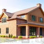Visual representation of colonial addition emphasizing classic architecture and green surroundings.