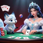Engage in thrilling poker action with 79king in a vibrant, casino-themed illustration featuring aces and chips.