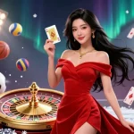 Engage in thrilling gameplay with SKY 88 showcasing a stunning casino scene filled with dynamic sports betting elements.