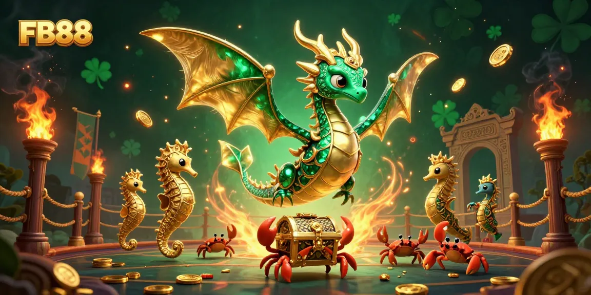 Experience thrilling gaming at FB88 with a stunning 3D sea dragon and rich casino features.