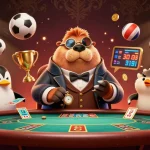 Experience thrilling moments of DA88 poker, with a jolly walrus and bluffing pufferfish underwater.