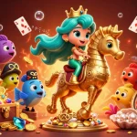 Experience go88a's vibrant casino world with a mermaid and seahorse in a breathtaking underwater scene.