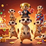 Engage in thrilling games at o88 with colorful meerkats hosting slots and casino action.