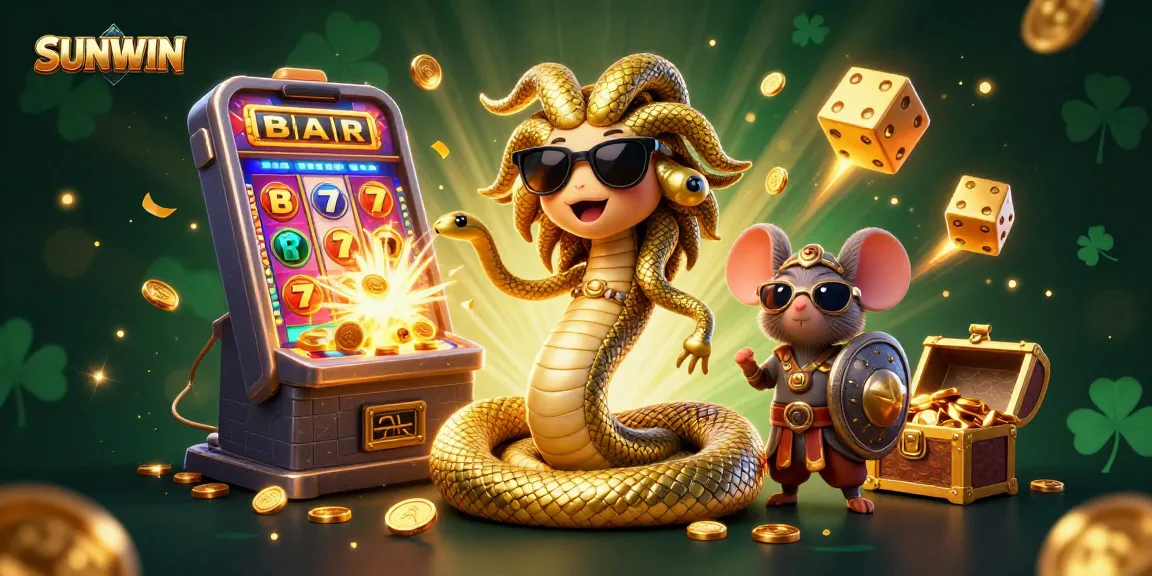 Experience SUNWIN excitement with slot machines, golden treasures, and friendly game characters.