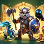 Join the action at 789bet with a thrilling casino scene showcasing a Viking wolf warrior and more!