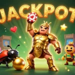 Play exciting games at UK88 with vibrant characters and a jackpot celebration!