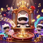 Experience the thrill of OXBET with a dazzling illustration of casino excitement and gaming adventures.