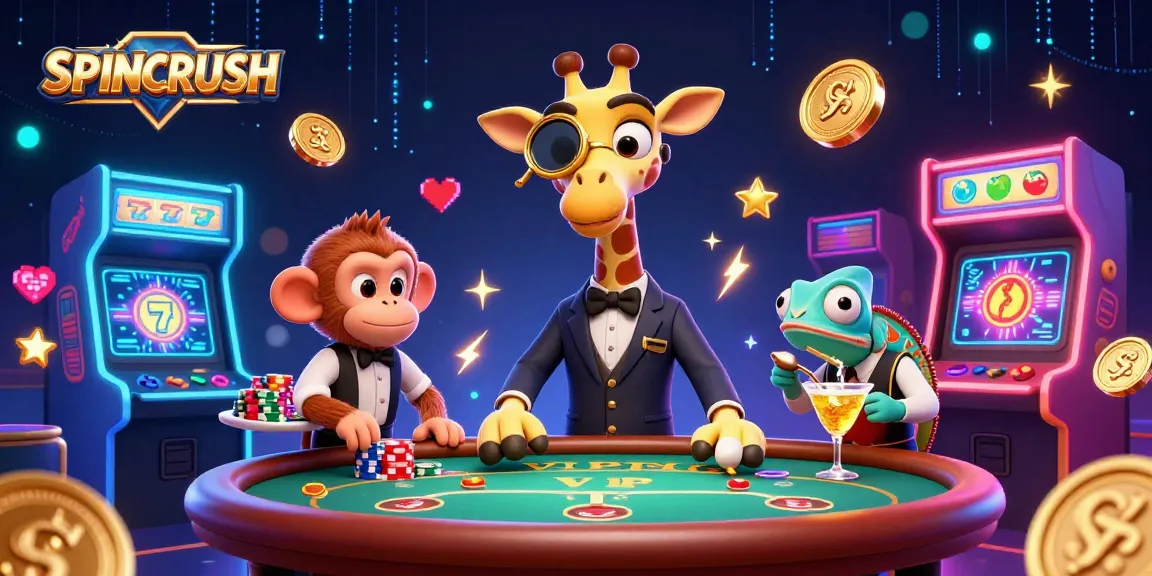 SPINCRUSH players bet big with vibrant casino elements and dynamic art.