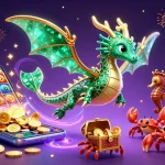 Engage with 98win's dazzling casino world featuring vibrant slot games and magical sea creatures.