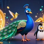 Winning at king88 with 3D characters and a burst of casino treasures and gold.