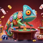 Experience Sunwin's dynamic casino environment with a vibrant chameleon owner and treasure-filled underwater scene.